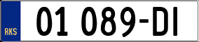 Trailer License Plate